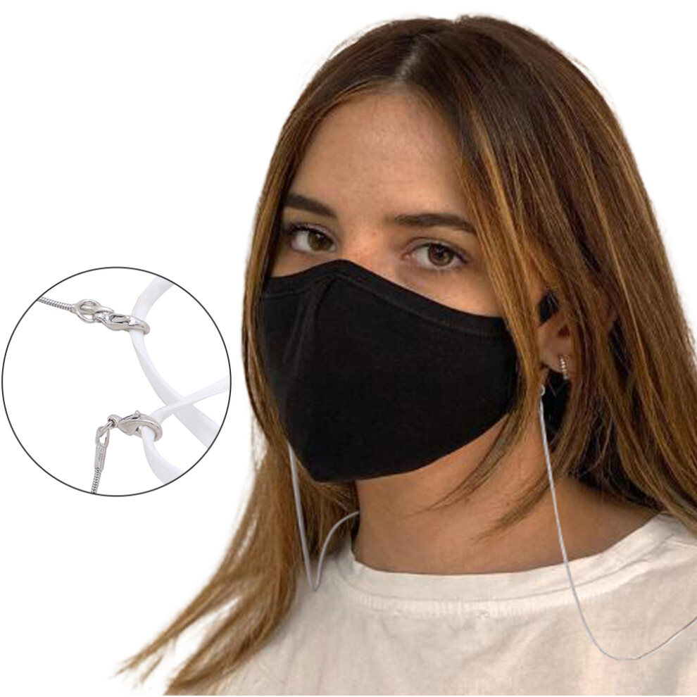 Metal Glasses Clip Eyeglass Chain Lanyard Anti Lost Mask Ear Rope