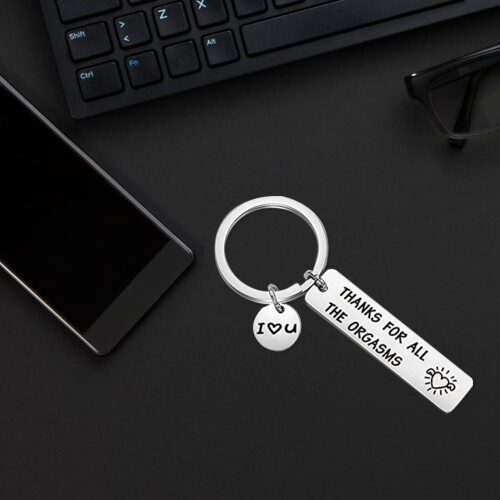 Couples Valentines Keychain Gift for Husband Wife 2