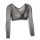 Seamless Arm Shaper Short Cropped Mesh Cardigan Plus Size 1