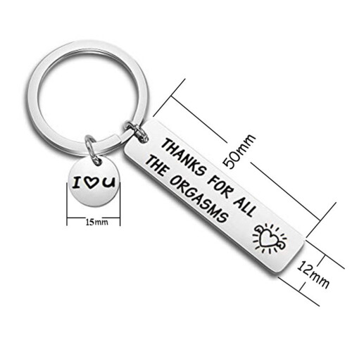 Couples Valentines Keychain Gift for Husband Wife 1