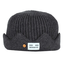 Color Octagonal Knitted Hat Winter Warm Hat Fashion Cuffed Beanie