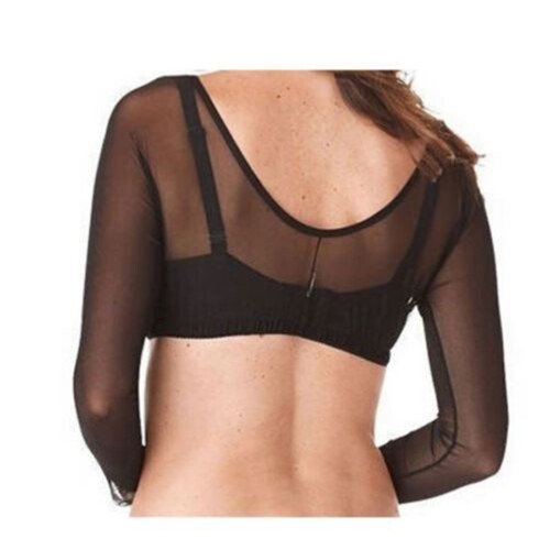 Seamless Arm Shaper Short Cropped Mesh Cardigan Plus Size 1