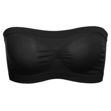 Women Elastic Strapless Seamless Cropped Tube Top Bra