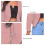 (Pink L) Women Blazer Jacket Elegant Open Front Short Blazer Blue M 4
