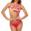 (Type 5 L) Halter Bikini Print Split Swimsuit Women Beach Pool L 1