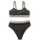 (Grey S) High Waist Bikini Elastic Split Swimwear Grey S 1