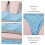 (Blue M) High Waist Bikini Elastic Split Swimwear Grey S 5