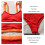 (Red S) High Waist Bikini Elastic Split Swimwear Grey S 5