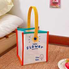 (Little Flower Bunny) Transparent Handbag Clear Bunny Pattern Beach Shoulder Bag 60x120cm