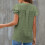 (Light Green XL) V Neck Ruffle Dotted Blouse 4