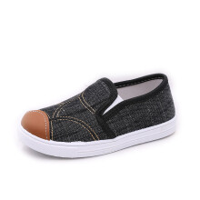 (B 6 Black 24) Children Canvas Shoes Soft Sole Breathable Casual Slip On B 6 Blue 24
