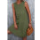 (OD Green L) Round Neck Tiered Sleeveless Solid Dress OD Green M 3