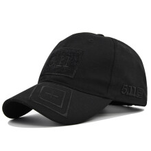 (CE511-1 Black) Retro Baseball Cap Adjustable Military Patches Cotton Hat