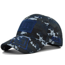 (CE511-3 Blue) Retro Baseball Cap Adjustable Military Patches Cotton Hat