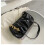 (Black) Women Shoulder Bag Large Capacity Soft Polyester White 1