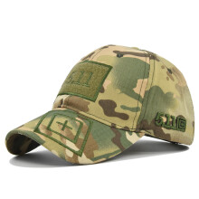 (CE511-6 Camouflage) Retro Baseball Cap Adjustable Military Patches Cotton Hat