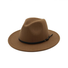 (Coffee) Vintage Top Hat Wool British Style Autumn Winter Black