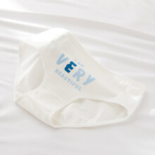 (White Letters L) Women Cartoon Cotton Stretch Briefs White Bear XL