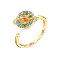 Anxiety Rings for Women Adjustable Rotating Flower Stress Relief