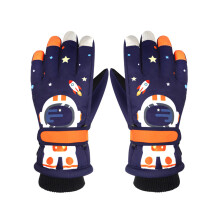 Kids Winter Lined Fleece Snow Mittens Windproof Touch Screen
