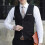Men Solid Cotton Sleeveless Waistcoat(Black, 2XL) 2