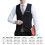 Men Solid Cotton Sleeveless Waistcoat(Black, 2XL) 3