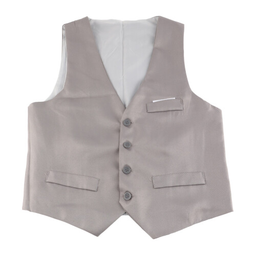 Men Solid Cotton Sleeveless Waistcoat(Gray, 2XL) 1