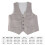 Men Solid Cotton Sleeveless Waistcoat(Gray, 2XL) 3
