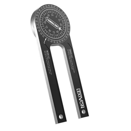 High Strength Aluminum Woodwork Protractor 7.3Inch Angle-black 1