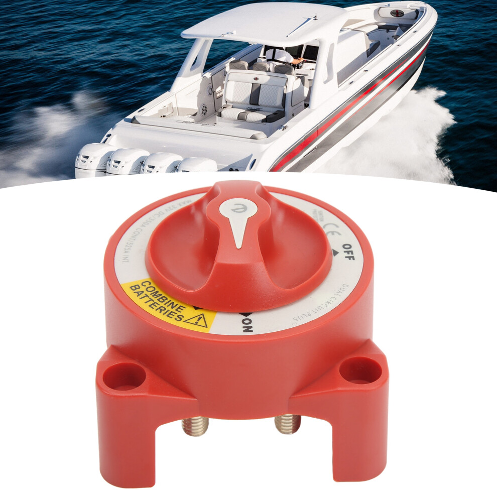 350A Waterproof Battery Isolator Switch, 4 Studs, Ip66 For Marine Rv Boat 9301357125219