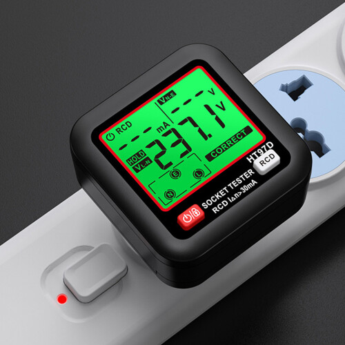 Leakage Testing Detector with Data Hold Large LCD-British Rules 1