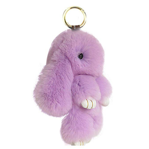 Cute Bunny Keychain Soft Cute Rex Rabbit Keychain Car Handbag Keyring