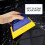 Car Window Glass Scraper Soft Tool for-Yellow premium soft 7