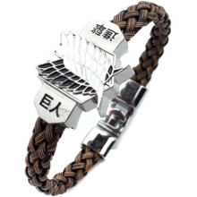 Attack on Titan Survey Corps Punk Bracelet Anime Gift for Teenagers