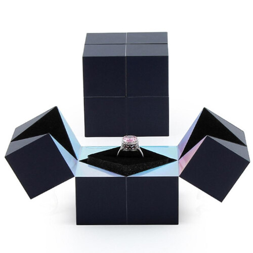 Puzzle Jewelry Box Magical Ring Box for Valentine's Proposal