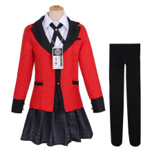 Japanese Anime School Uniform Coat Shirt Skirt Tie Necklace Stockings