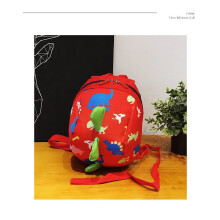 Children's Dinosaur Cartoon Schoolbag Korean Cute Anti-lost Navy Blue