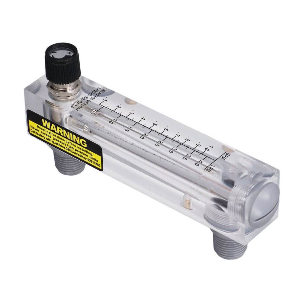Lzm-15T Clear Acrylic Liquid Flowmeter 0.1-1Gpm Panel Regulation 4621357125954