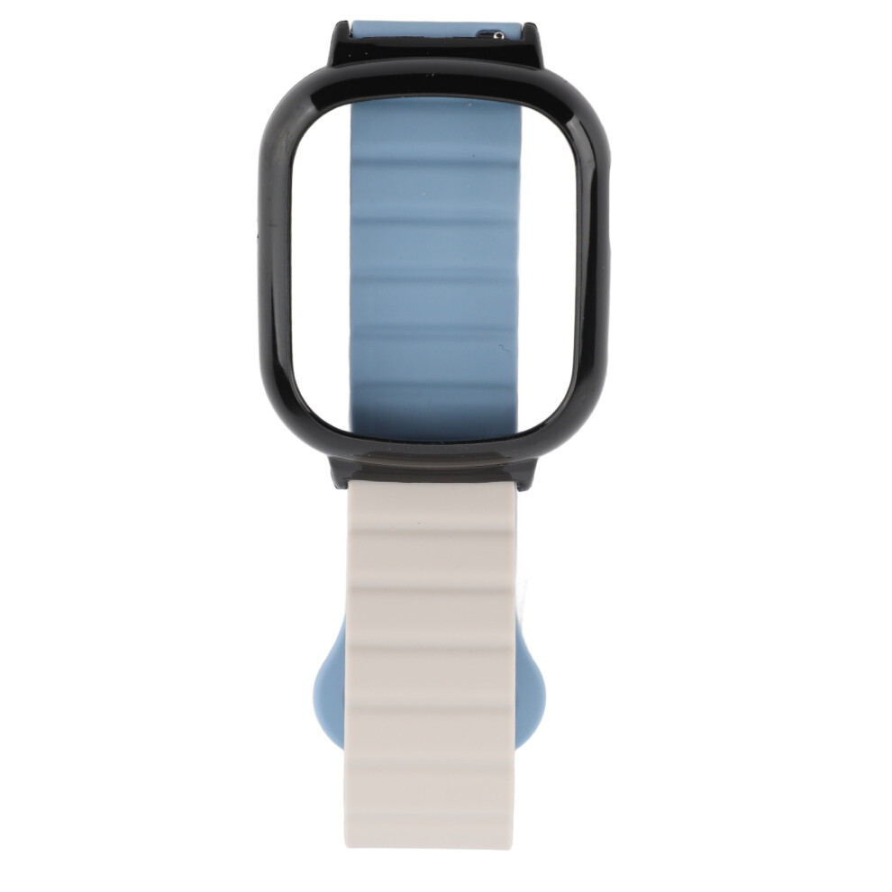 (Blue) Magnetic Watch Band For Watch 4 Pc Frame Adjustable Orange Blue,Orange 448787340764