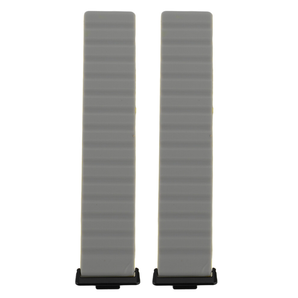 (Gray Yellow) 2Pcs Silicone Magnetic Watch Band For Fit 3 Green Green,Yellow 448787340832