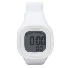 (White) Children Sports Watch 50m Waterproof Silicone Strap 7 Color Blue