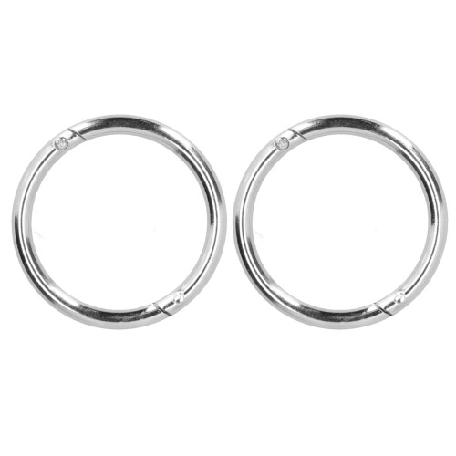 2PCS Carbon Stahl Bull Rinder Kuh Nase Ring