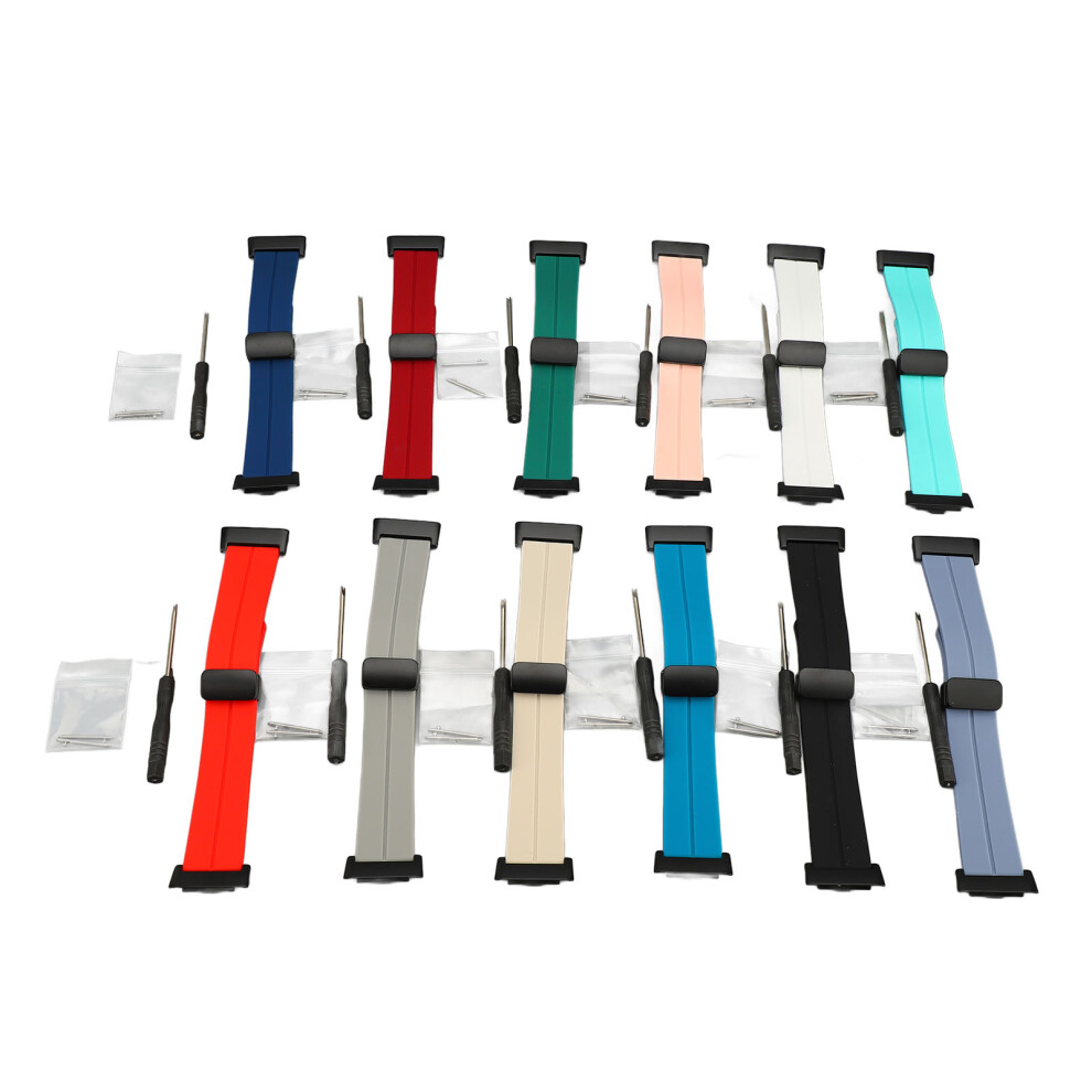 12Pcs Magnetic Silicone Watch Bands 26Mm Non Allergic With Tools 448787342102