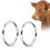 2PCS Carbon Stahl Bull Rinder Kuh Nase Ring 9