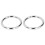 2PCS Carbon Stahl Bull Rinder Kuh Nase Ring 3