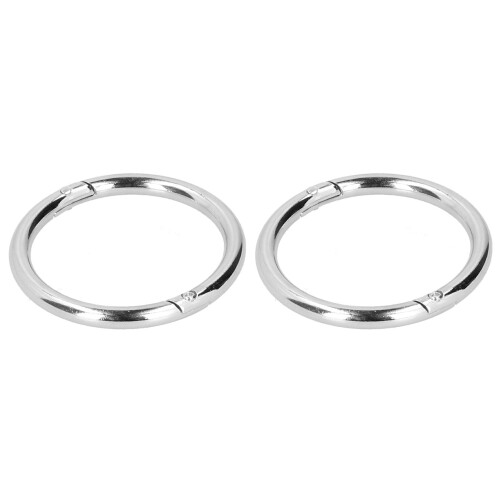 2PCS Carbon Stahl Bull Rinder Kuh Nase Ring 2