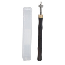 (With Hole) Pin Vise Hand Drill Wooden Handle Portable Watch Repair Tool