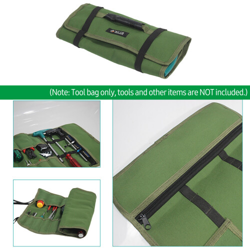 Roll-Up Tool Bag with Zipper Multiple Pockets S/L Sizes Available 2