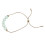 Fake Green Beaded Gold Plated Adjustable Bracelet 4