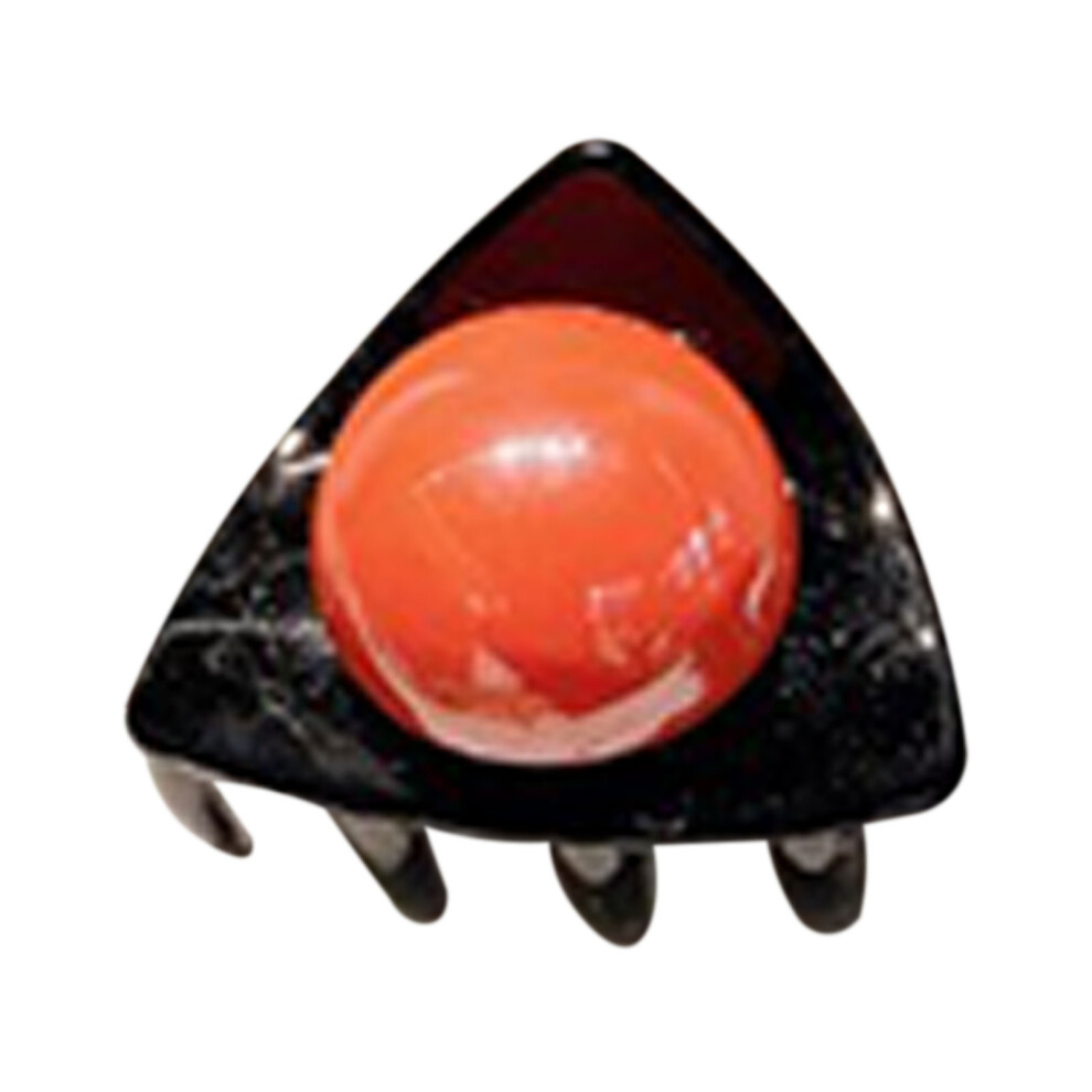 Unisex Orange Cat Ear Hair Claw Clip Cartoon Bangs Clip